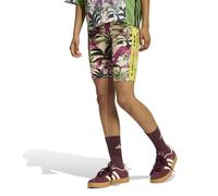 adidas Damen x FARM RIO BIKE SHORTS, Crystal Linen/semi lucid fuchsia/unity lime, XS