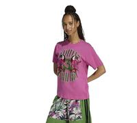 adidas Damen x Farm Rio Graphic T-Shirt, Semi Lucid Fuchsia/Crystal Linen, S