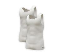 Lot de 2 débardeurs homme Active Flex Coton 3 Stripes Adidas blanc Blanc S