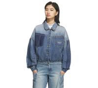 Adidas Denim Jacket Femme - Manteaux blousons, Bleu - Taille M (38-40) - Jersey de coton Blue M (38-40)