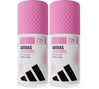 adidas Déodorant Bille Anti-transpirant Control, Parfum floral, Protection 72h, Doux pour la Peau, Formule Vegan, 50ml (Lot de 2)