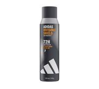 adidas Déodorant spray anti-transpirant Invisible Shield pour homme, Parfum boisé, Protection 72 heures, Doux pour la peau, Formule vegan, 150 ml