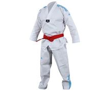 adidas Dobok Adiclub (Couleur : BLANC/BLEU - Taille : 180 - Broderie :)