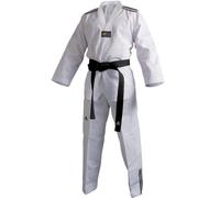 Adidas Dobok de Taekwondo Adi-Club à col noir, Mixte, Blanc - blanc, 200