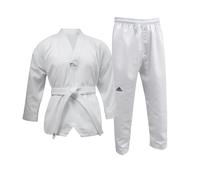 adidas | Dobok de Taekwondo pour étudiants, hommes, femmes et enfants | Parfait pour l'entraînement et l'entraînement | Uniforme en polycoton avec taille élastique | Approuvé WT, 220 g