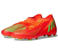 adidas Edge.3 Predator Firm Ground Soccer Shoe, Solar Red/Solar Green/Black, 11 US Unisex Little Kid