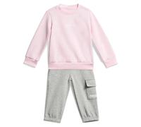 Ensemble sweatshirt et pantalon de jogging cargo bÃ©bÃ© adidas Essentials Rose 12/18 mois