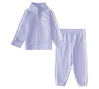 adidas Ensemble veste et jogging en tricot classique pour bébé fille avec fermeture éclair sur le devant veste et jogging, Violet, 12 Months