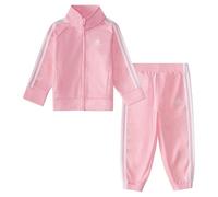 adidas Ensemble veste et jogging en tricot classique pour bébé fille avec fermeture éclair sur le devant veste et jogging, Rose pâle, 9 Months