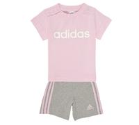 Ensemble short et t-shirt en coton bio Essentials Lineage Clear Pink / White 6-9M
