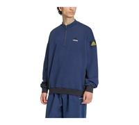 Adidas - Equipment Blocked Half-Zip Sweat à capuche - Homme - Sweatshirts et sweats à capuche - Bleu - Taille: M