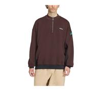 Adidas, Homme, Sweatshirts et sweats à capuche, Brun, Taille: L Equipment Blocked Half-Zip Sweat à capuche