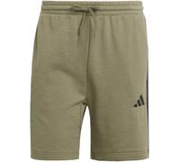 Adidas Essentials 3 Stripe Fleece Shorts Mens Olive Strata M Male