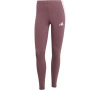 Adidas Essentials 3 Stripe Leggings Womens Ruby L (16-18) Female