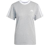 Adidas Essentials 3 Stripe T-Shirt Womens Gris moyen chiné XL (20-22) Female