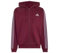 adidas - Essentials 3-Stripes Fleece Full-Zip Hoodie - Sweat à capuche - XXL - team maroon 2 / slate