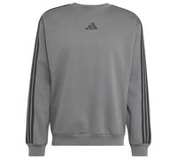adidas - Essentials 3-Stripes Fleece Sweatshirt - Pull - S - grey five / black