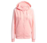 adidas Essentials 3-Stripes Full Zip Fleece Hoodie Blouson de Sport, Semi Pink Spark, L Femme