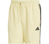 adidas Homme Essential Three Stripes Chelsea Base Short, Powder Yellow/Black, XL