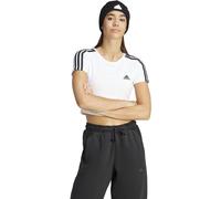 Adidas Essentials 3-Stripes T-Shirt Womens Blanc 14 (L) Female