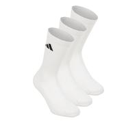Adidas Chaussettes Crew 3 paires Sportswear rembourrées Blanc/Blanc/Noir Taille S