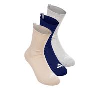 Adidas Chaussettes mixtes Cushioned Essentials mi-mollet – pack 3 paires, 3 coloris – 37-40