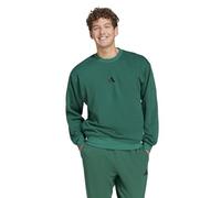 adidas Essentials Feel Cozy Fleece Sweatshirt Maillot de survêtement, Vert collège/Noir, L Homme