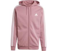 Adidas Essentials Fleece 3-Stripes Full-Zip Hoodie Mens Cramoisi S Male