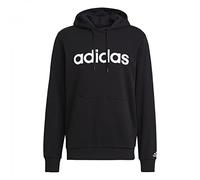 Adidas Essentials French Terry Linear Logo Sweat à Capuche Homme, Noir Blanc, L
