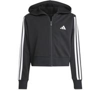 Adidas Essentials Girls 3-Stripes Zip Track Top Hoodie Noir/Blanc 7-8 ans Female