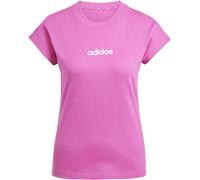 Adidas Essentials Linear Cotton T-Shirt Womens Rose fuchsia S (8-10) Female
