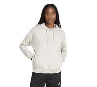 adidas Women's Veste à Capuche entièrement zippée French Terry Essentials Linear (Grandes Tailles)