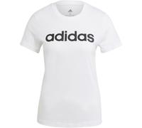 adidas Femme Essentials Slim Logo Tee, White / Black, L