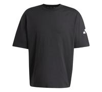 adidas Homme Essentials Lose Fit Three Bar Shirt, Black/White, S