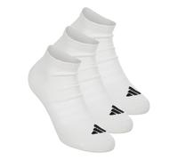 adidas Essentials Low 3P Chaussettes de tennis - Pack de 3 Unisex-blanc, noir 43-45