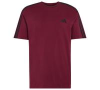 adidas - Essentials Single Jersey Left Chest Branded Tee - T-shirt - L - team maroon 2 / black