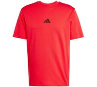 adidas Homme Essentials Small Logo Single Jersey Tee, Pure Ruby/Black, M