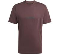 Adidas Essentials Single Jersey Logo T-Shirt Mens Shad Brown Ln S Male