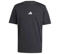 adidas - Essentials Small Logo Single Jersey Tee - T-shirt - S - black / white