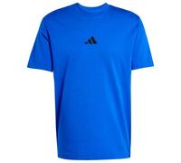 T-shirt adidas Essentials Small Logo Single Jersey manches courtes bleu intense noir - S