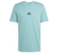adidas - Essentials Small Logo Single Jersey Tee - T-shirt - XL - powder teal / black