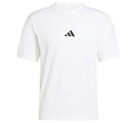 adidas - Essentials Small Logo Single Jersey Tee - T-shirt - XXL - white / black
