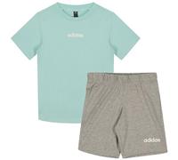adidas ESSENTIALS T-SHIRT SET, Survêtement Mixte bébé, semi flash aqua/white,