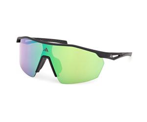 adidas eyewear - Anemos Light Mirror S3 - Lunettes vélo - matte black / green mirror
