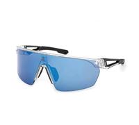 Lunettes adidas Sport SP0103 noires avec verres miroir bleus