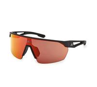 Lunettes adidas Sport SP0103 noires avec verres miroir orange