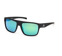 adidas eyewear - ES0003 Mirror S3 - Lunettes de soleil - matte black / green mirror