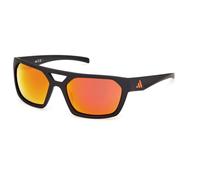 adidas eyewear - ES0004 Mirror S3 - Lunettes de soleil - matte black / red mirror