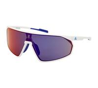 adidas eyewear - SP0074 Mirror Cat. 3 - Lunettes vélo - white / gradient / mirror violet