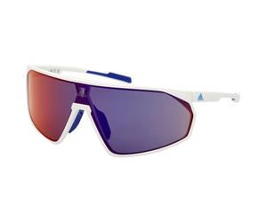 adidas eyewear - SP0074 Mirror Cat. 3 - Lunettes vélo - white / gradient / mirror violet